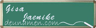 Gisa Jaenike Visitenkarte